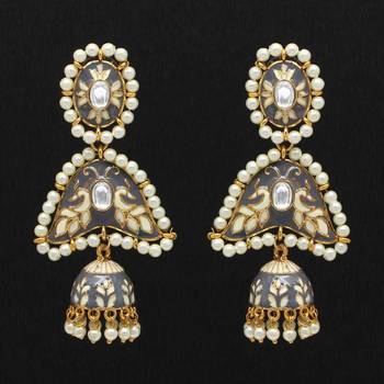 Grey jhumkas 1