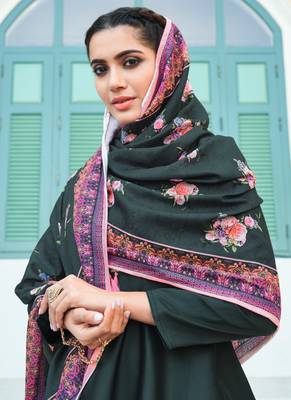 Black embroidered silk salwar 3