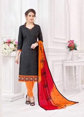 Black printed cotton salwar 1