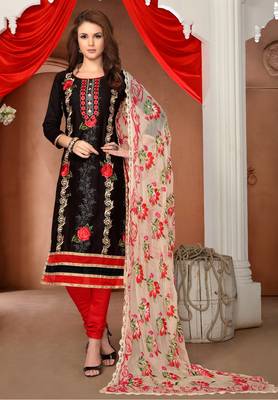 Black  printed cotton salwar 1