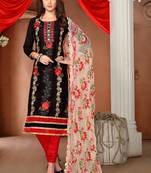 Black  printed cotton salwar