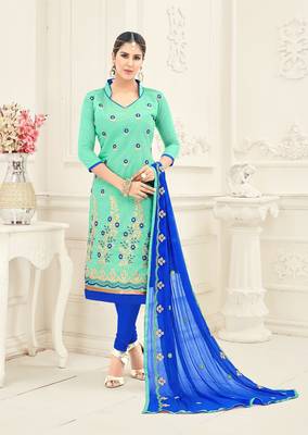 Green printed chanderi salwar 1