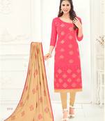 Pink printed chanderi salwar