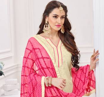 Cream printed cotton salwar 2