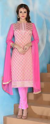 Pink printed cotton salwar 2