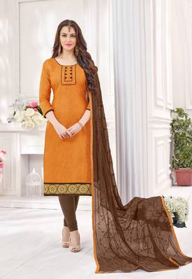 Mustard printed cotton salwar 1
