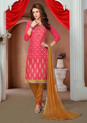 Pink printed cotton salwar 2