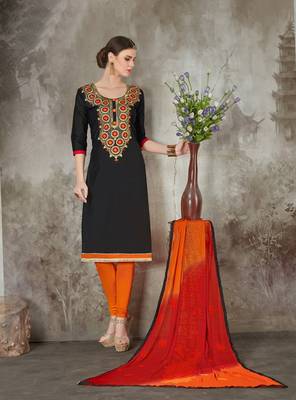 Black printed chanderi salwar 1