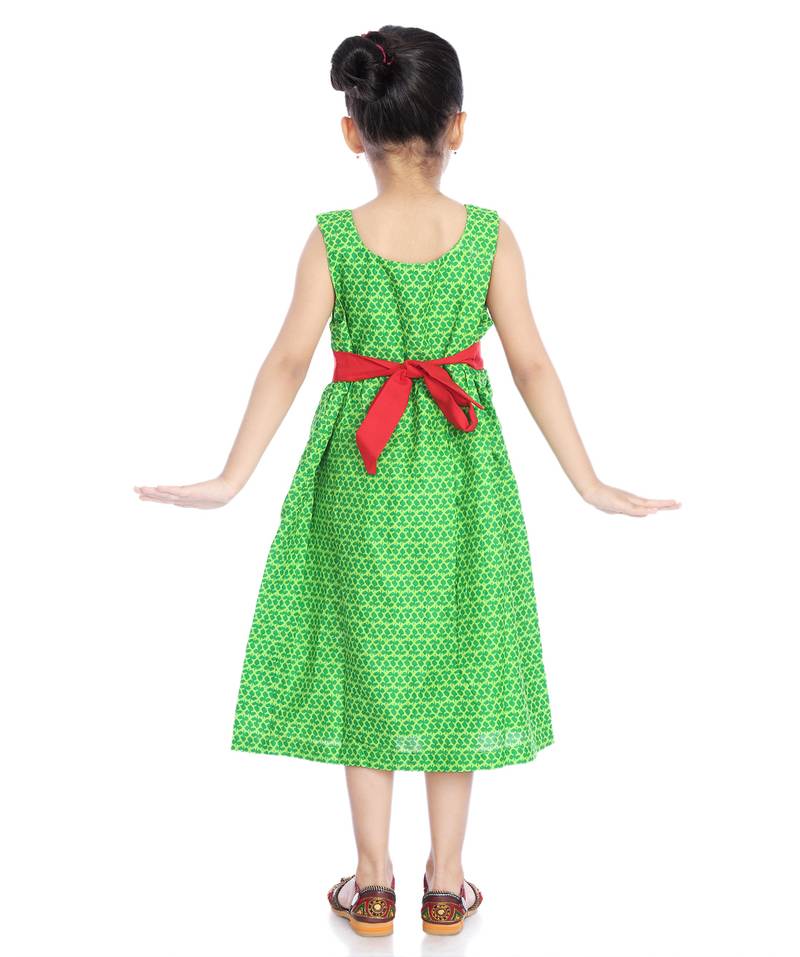 Cotton Frock With Big Bow