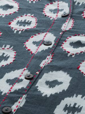 Grey printed cotton ethnic-kurtis 4