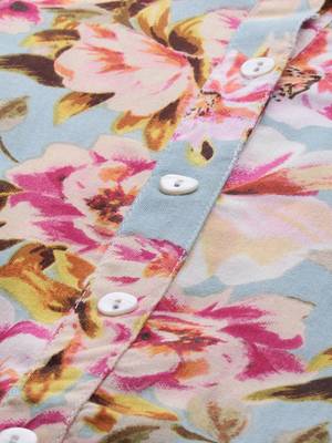 Multicolor printed rayon long-kurtis 4