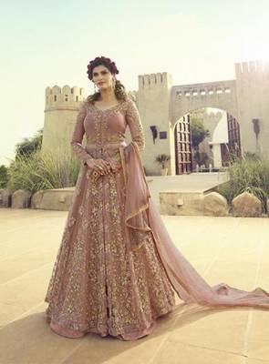 Light-purple embroidered santoon salwar 1
