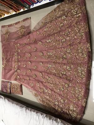 Light-purple embroidered santoon salwar 3