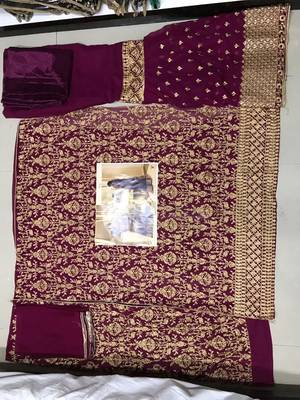 Purple embroidered santoon salwar 2