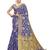 Royal Blue Woven Cotton Silk Saree With Blouse