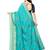 Blue Embroidered Art Silk Saree With Blouse