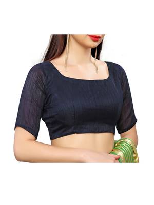 Green embroidered art silk saree with blouse 5