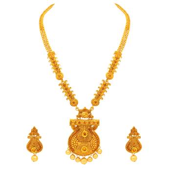 Gold crystal necklace-sets 2