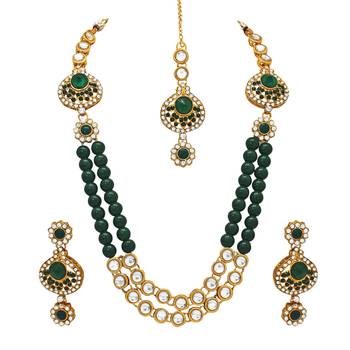 Green crystal necklace-sets 2