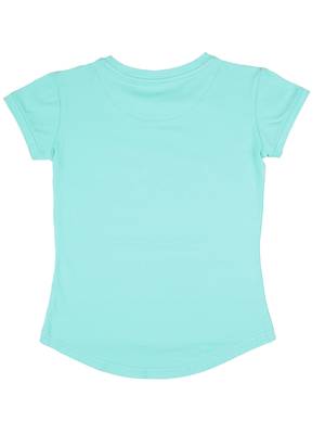 Green Plain Cotton Kids Tops 2
