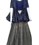 Girl Blue Lehenga Choli Set 