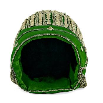 Designer Potli Bag with Beadwork For Women Green and Yellow Set of 2 3