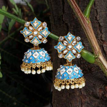 Blue jhumkas 1