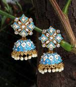 Blue jhumkas