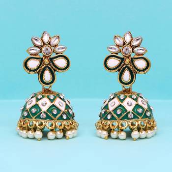 Green jhumkas 2