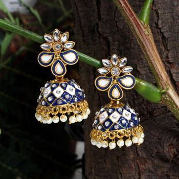 Blue jhumkas 1