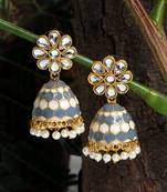 Grey jhumkas