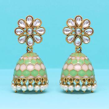 Green jhumkas 2
