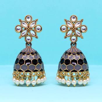 Grey jhumkas 2