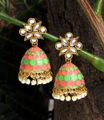 Pink jhumkas