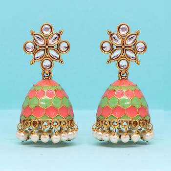 Pink jhumkas 2