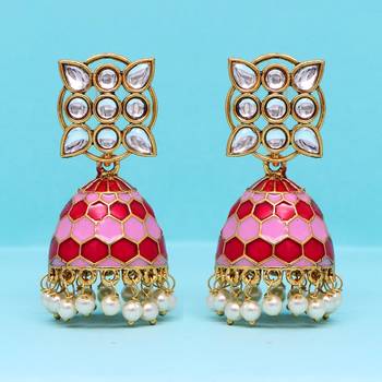 Pink jhumkas 2