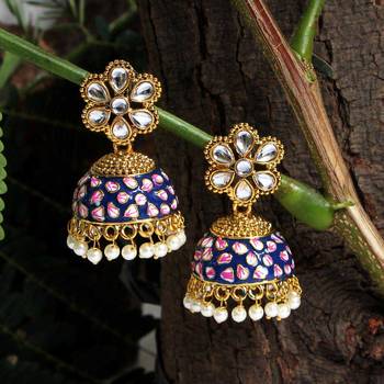 Blue jhumkas 1