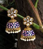 Blue jhumkas