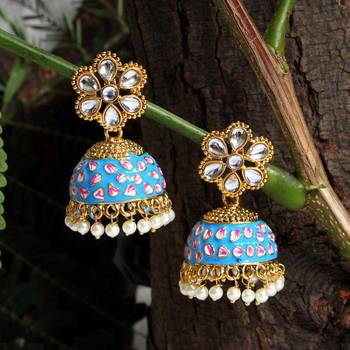 Blue jhumkas 1