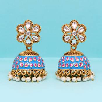 Blue jhumkas 2