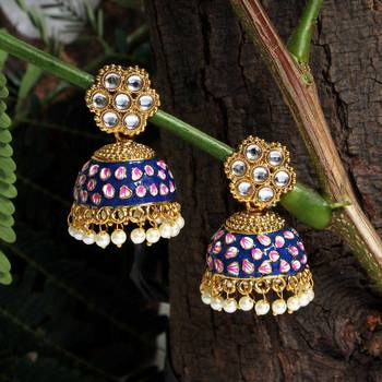 Blue jhumkas 1