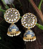 Grey jhumkas