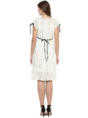 Cream woven viscose dresses 2