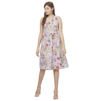 Multicolor woven polyester dresses 1