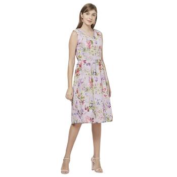 Multicolor woven polyester dresses 3