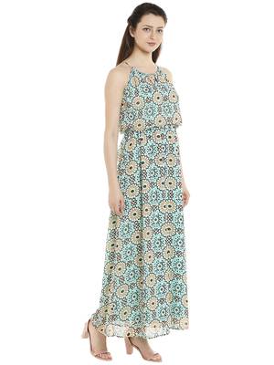Multicolor woven polyester maxi-dresses 2