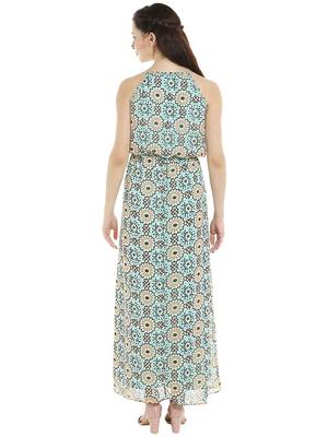 Multicolor woven polyester maxi-dresses 3