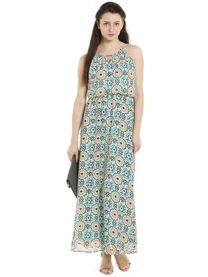 Multicolor woven polyester maxi-dresses 4