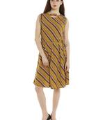 Multicolor woven polyester dresses