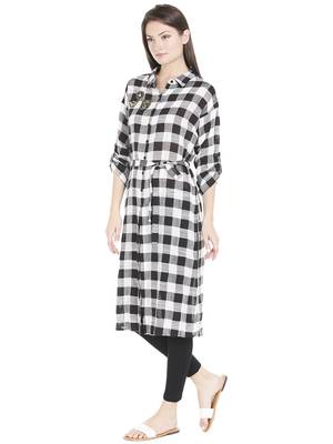 Black woven viscose dresses 2